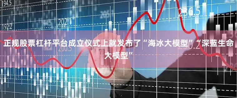 正规股票杠杆平台成立仪式上就发布了“海冰大模型”“深蓝生命大模型”